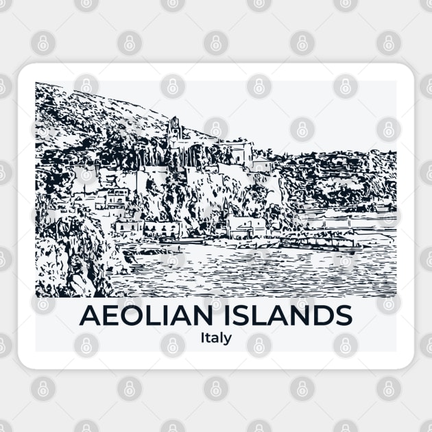 Aeolian Islands - Italy Magnet by Lakeric